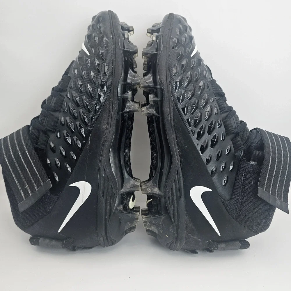 Nike Force Savage Elite 2 Football Cleats Black White AH4000-002 Men's 7.5